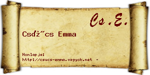 Csúcs Emma névjegykártya